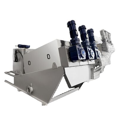 스테인리스 스틸 슬러지 탈수기 스크류 프레스 폐수 처리장 하수 처리 PLC 1000L